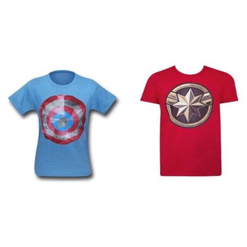 CapAmericanandCapMarvelTee