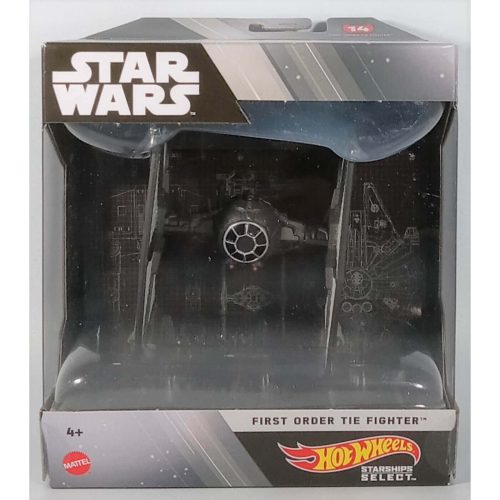 Hot Wheels 2023 Star Wars Starships Select 1:50 Scale Mix 1 Vehicles, First Order Tie Fighter #14 HMH93