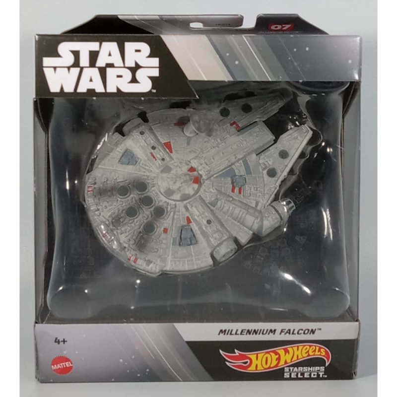 Hot Wheels 2023 Star Wars Starships Select 1:50 Scale Mix 1 Vehicles, Millennium Falcon #07 HHR22