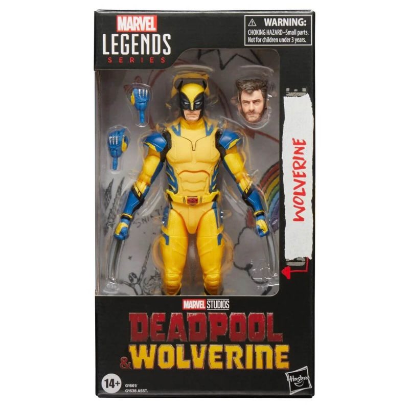 Deadpool & Wolverine Marvel Legends 6-Inch Action Figures, Wolverine in package, front