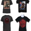 4 Star Wars T-Shirts, Force Awakens, Star Wars VII, New Fear, Kylo Renpire - Men's Size Medium